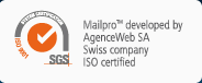 Mailpro developed by AgenceWeb SA Swiss company ISO certified
