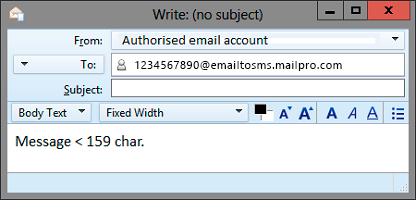 E-Mail zu SMS-Gateway mit Mailpro