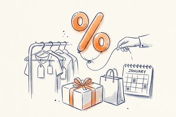 Sale-E-Mails nach Weihnachten: WSV, Umtausch, Betreff