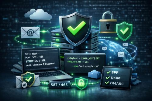Sicheres SMTP-Relay (in der Schweiz gehostet) für transaktionale E-Mail-Zustellung