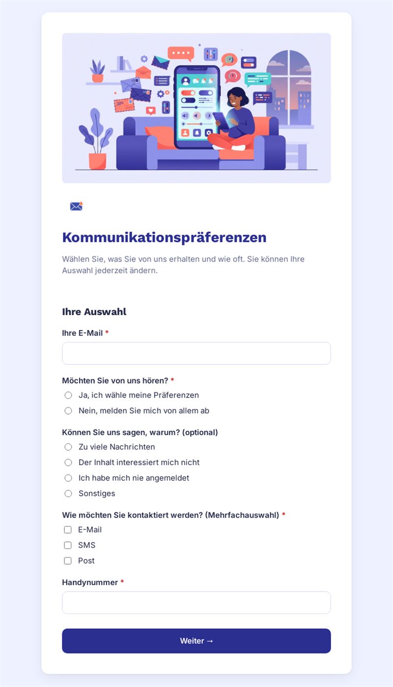 Kommunikationspräferenzen