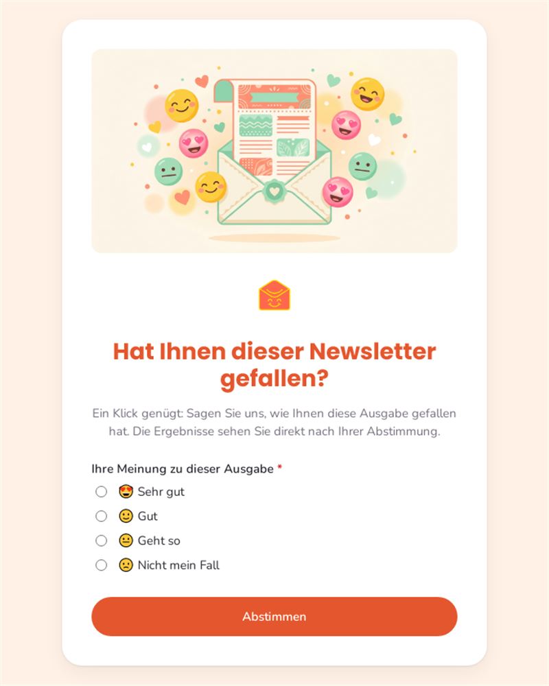 Hat Ihnen dieser Newsletter gefallen?