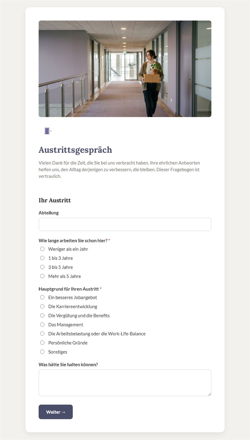 Austrittsgespräch