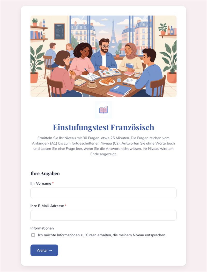 Einstufungstest Französisch