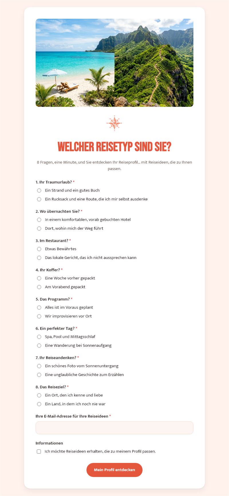 Welcher Reisetyp sind Sie?