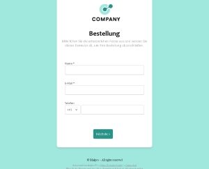 Bestellanforderung Formular