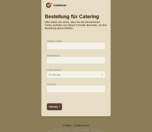 Catering Bestellung Einfach