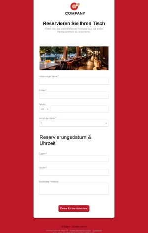 Tischreservierung Restaurant