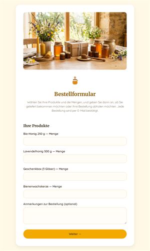 Bestellformular