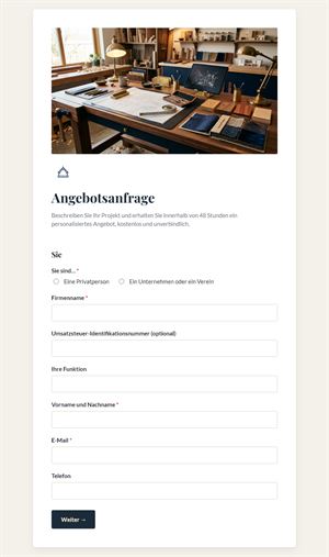 Angebotsanfrage