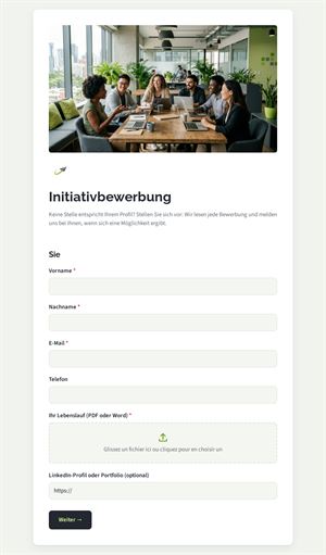Initiativbewerbung