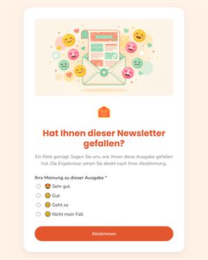 Hat Ihnen dieser Newsletter gefallen?