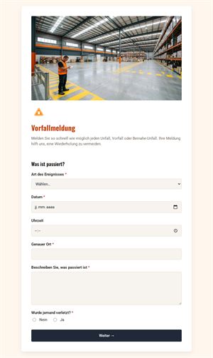 Vorfallmeldung