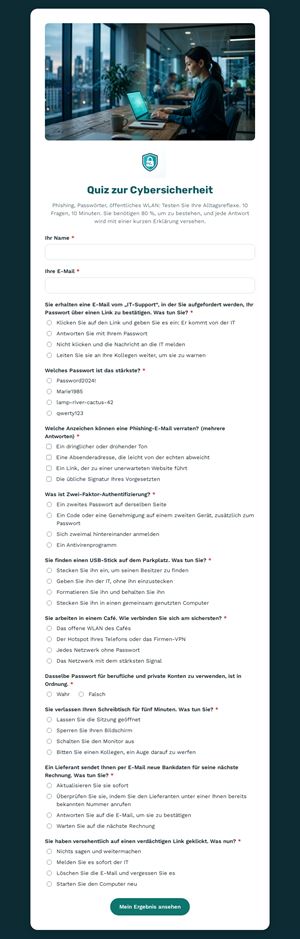 Quiz zur Cybersicherheit