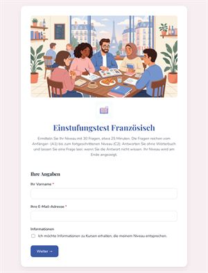 Einstufungstest Französisch