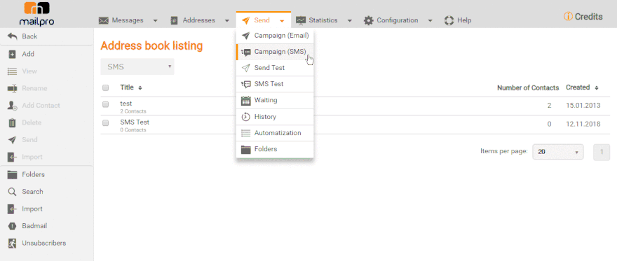 Behalten Sie Ihre SMS-Kampagnen ganz problemlos im Auge! 