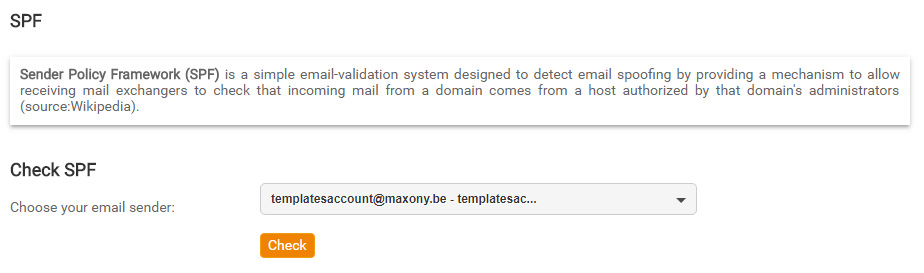 SPF Konfiguriert mit Mailpro