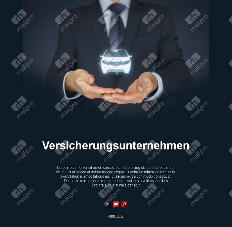 Versicherungs-Marketing-Designs