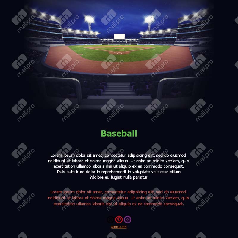 Baseball News direkt ins Postfach