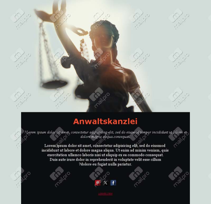 Juristische Updates versenden