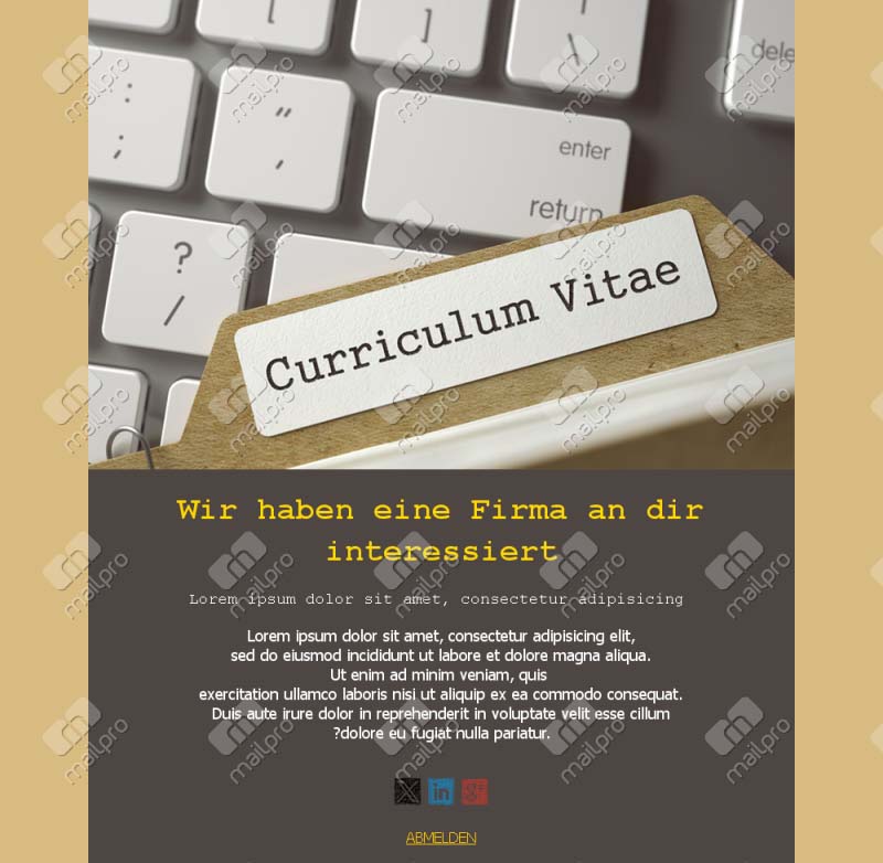 Dynamische HR Rekrutierungs Vorlagen