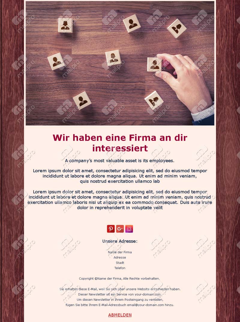 Dynamische HR Rekrutierungs Vorlagen