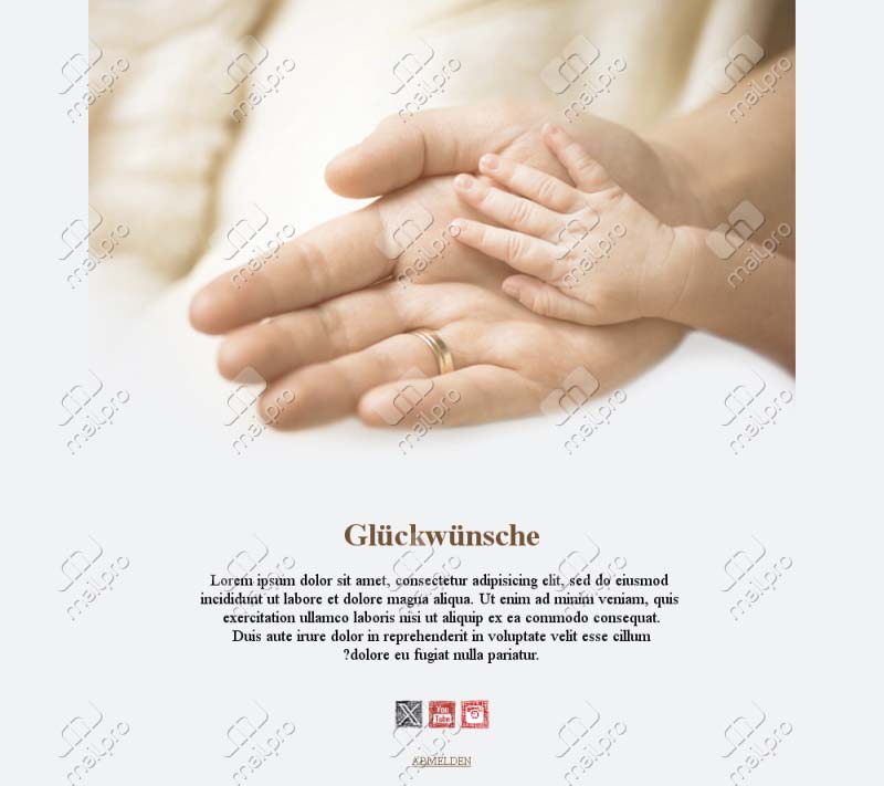 Neugeborene Glücksmomente