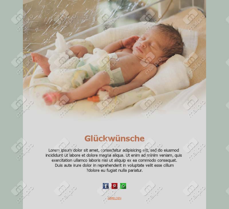 Neugeborenes Glück