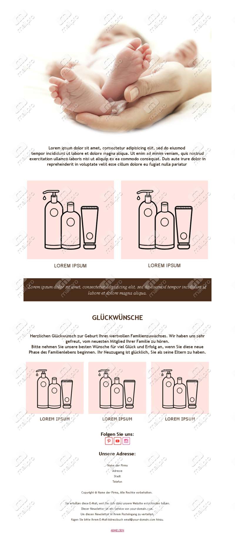 Zuckersüße Baby-Vorlagen