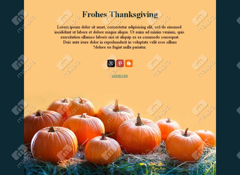 Thanksgiving-Grüße