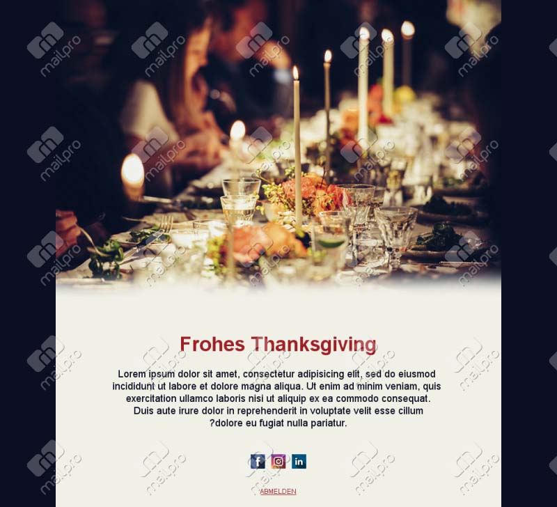 Thanksgiving-Grüße