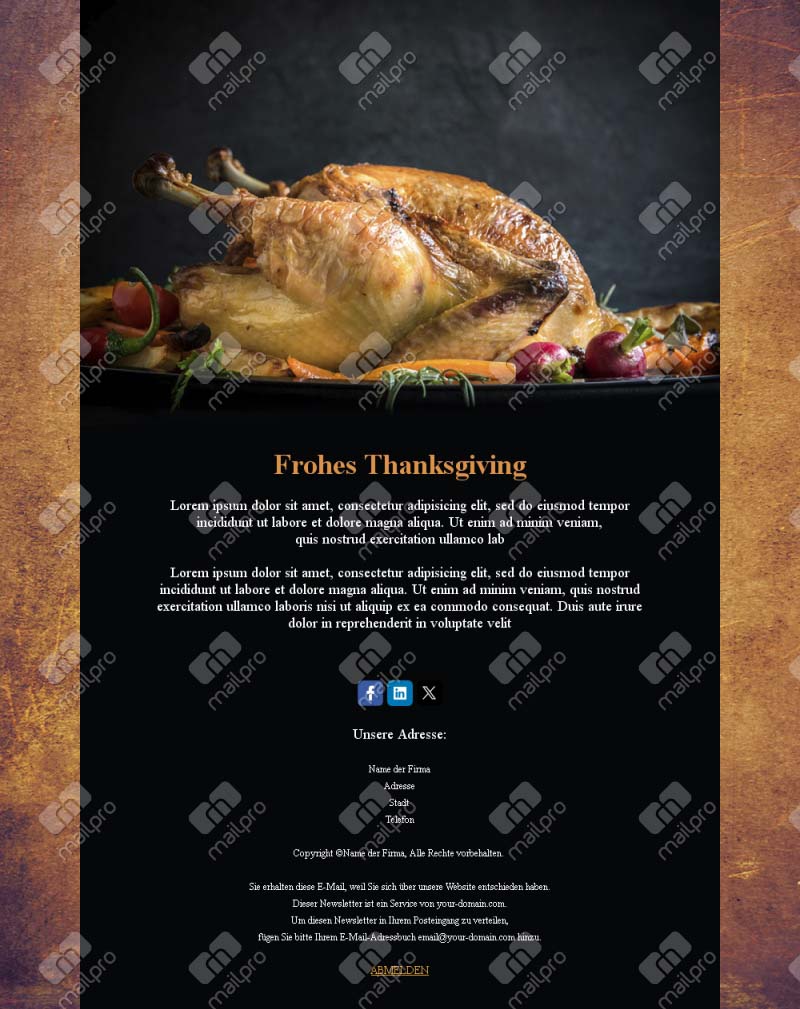 Thanksgiving-Grüße