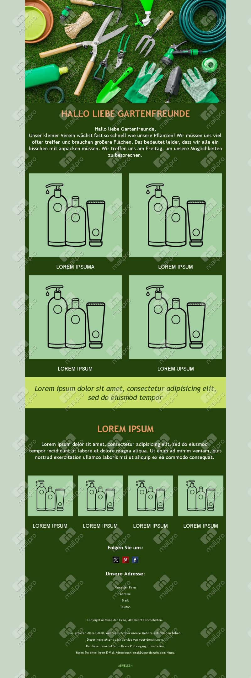 Lush Garden Templates