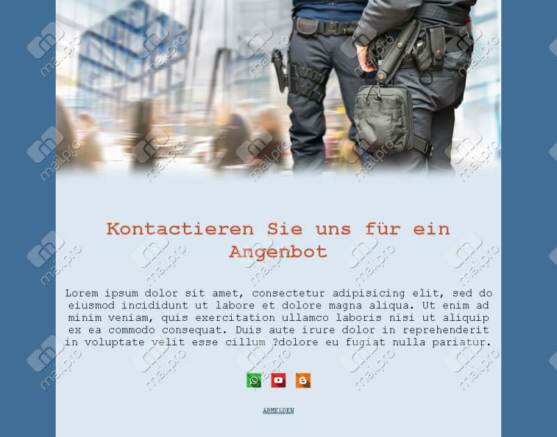 E-Mails für Sicherheitsdienste	