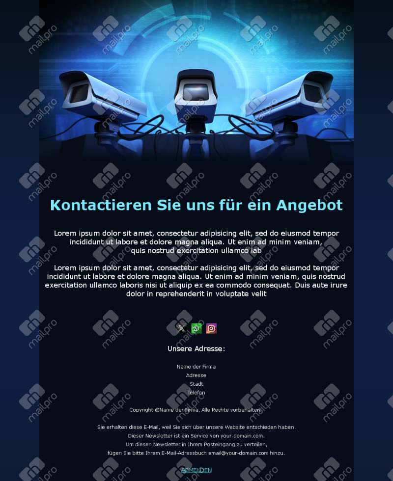 Vorlagen für Sicherheitsunternehmen