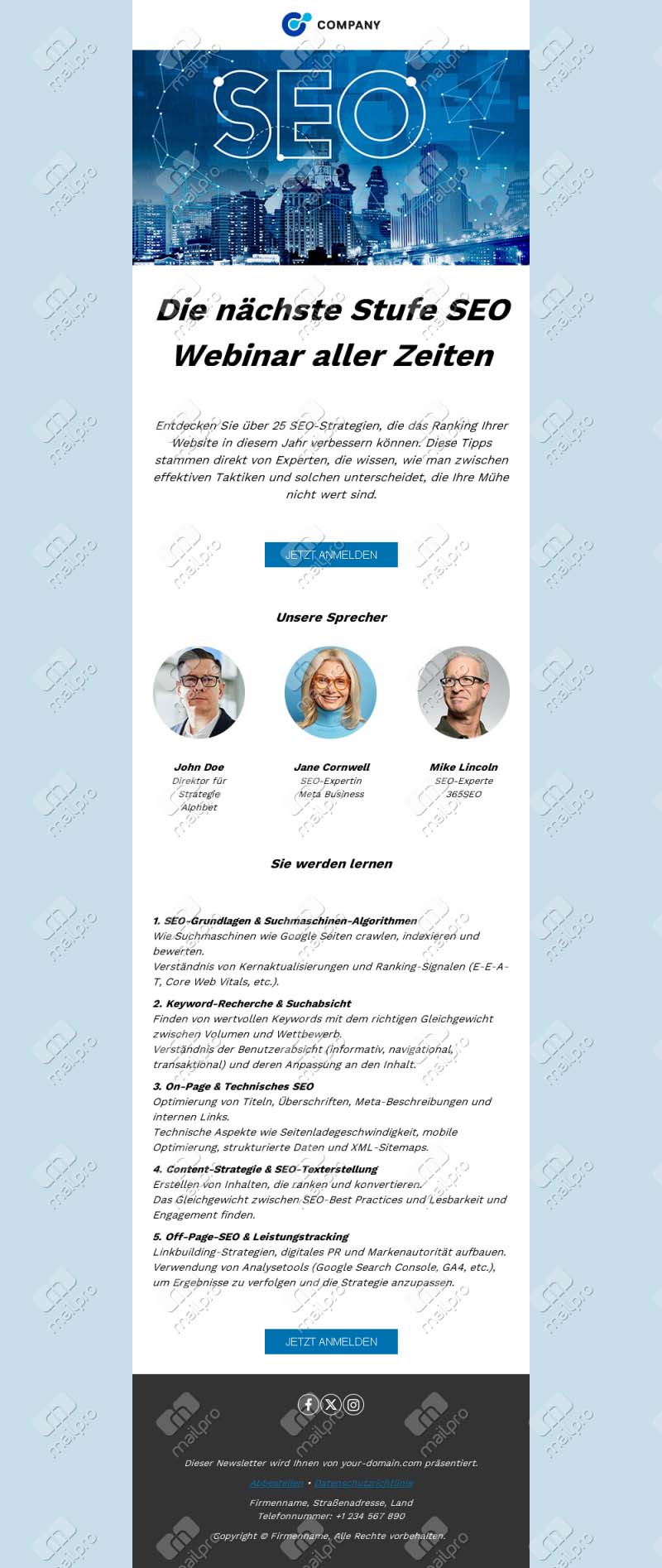 Event-Einladungs-E-Mail-Vorlagen