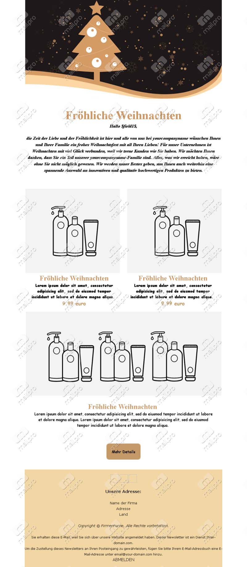 Weihnachten Premium Emails	