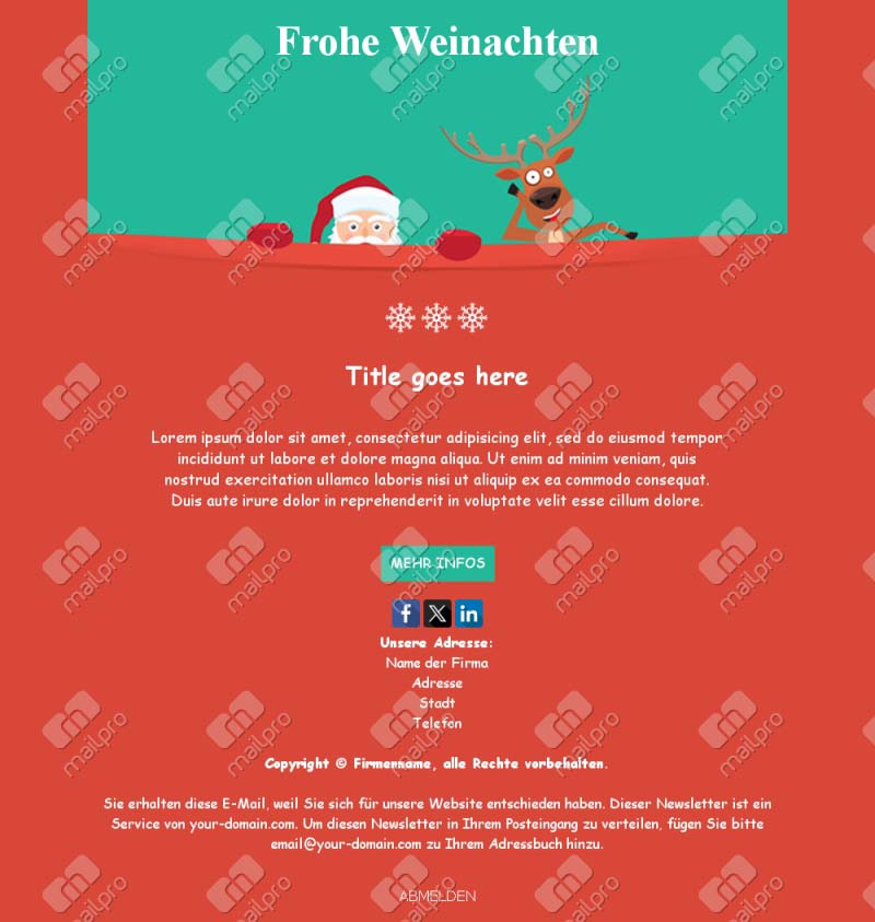 Weihnachtsbotschaft Deluxe