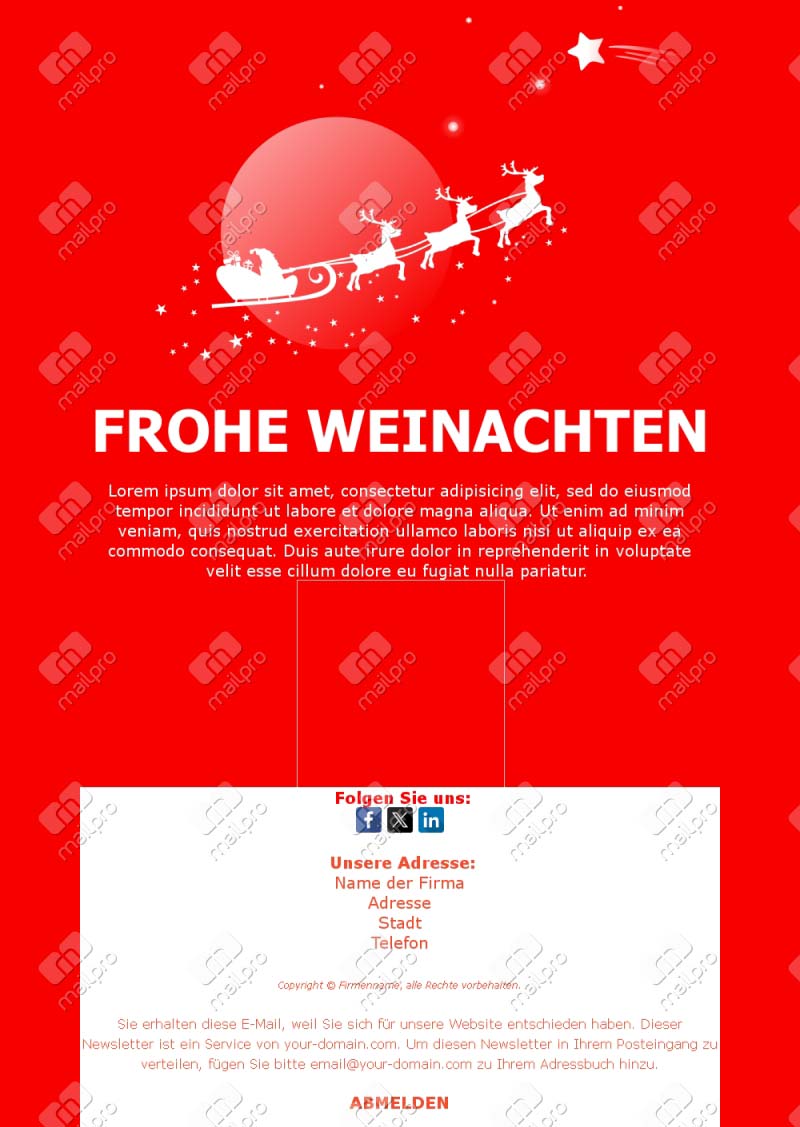Weihnachtliche Grüße Modern