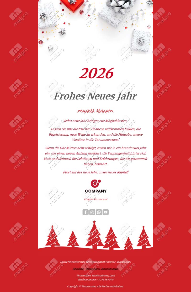 Institutionelle E-Mail-Nachricht