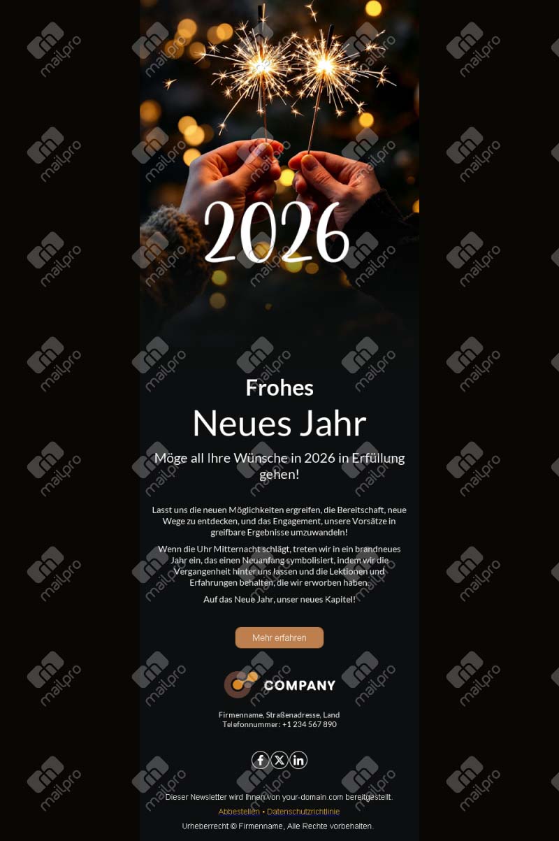 Starten Sie 2026 mit dieser Vorlage