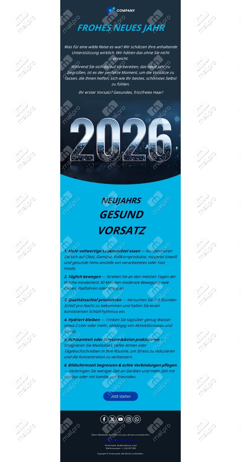 Angebote & Events zum Jahresbeginn