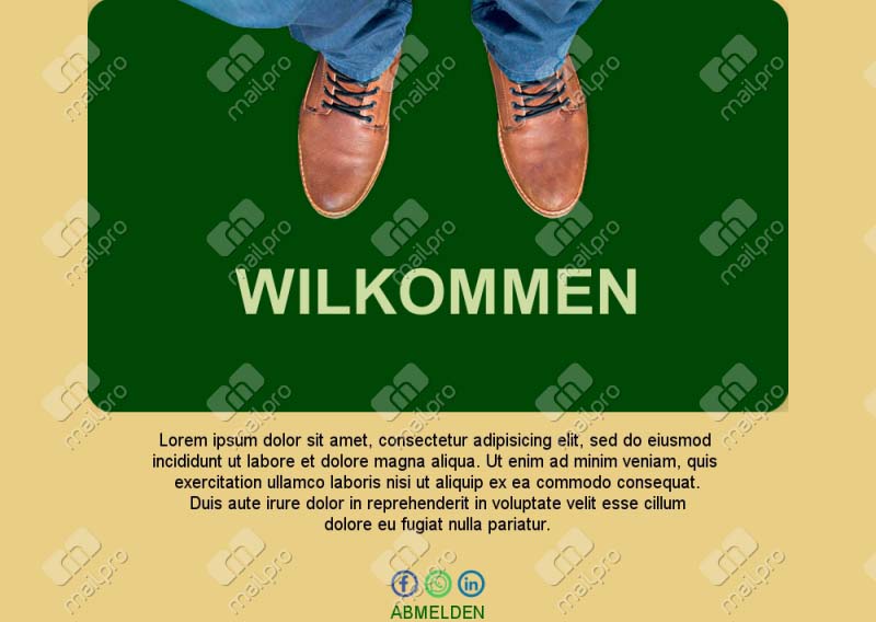 Sagen Sie Hallo und geben Sie den Ton an