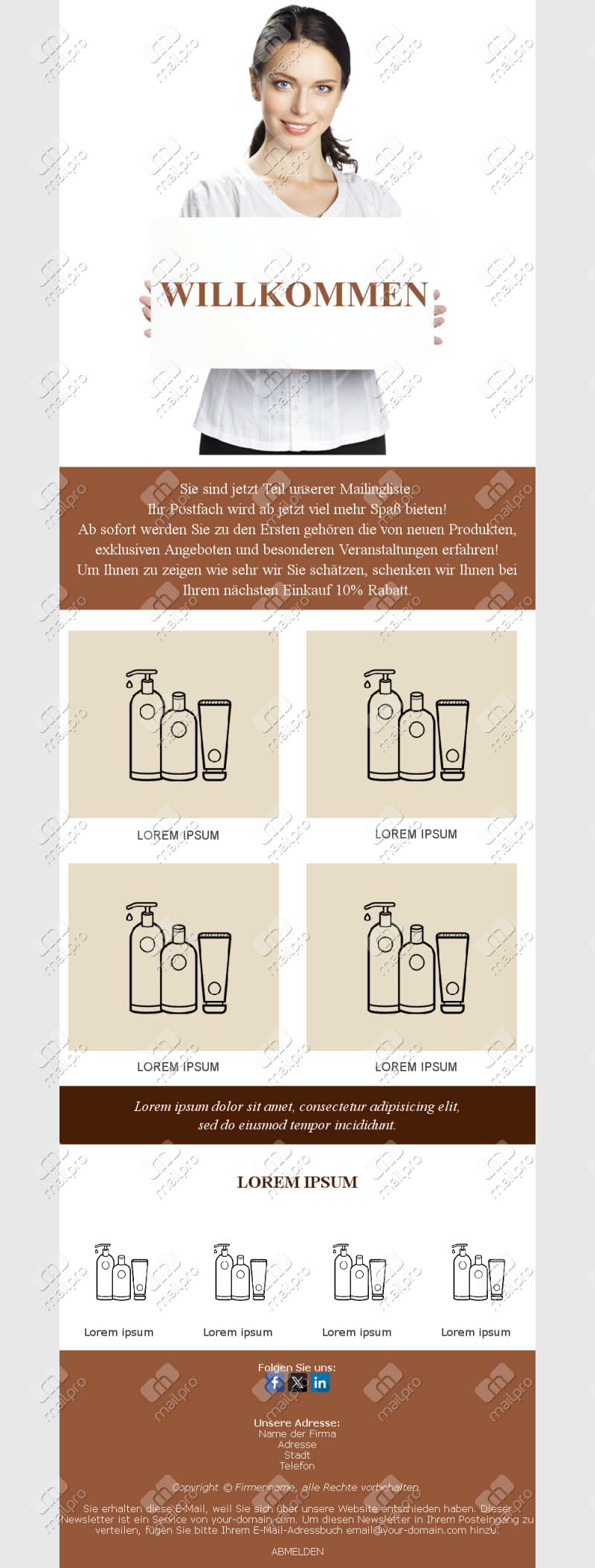 Template Email Neukunden Serie