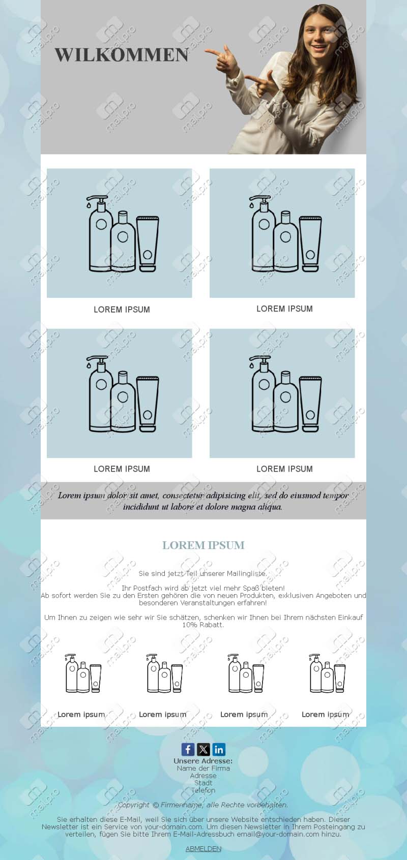 Template Email Erster Eindruck