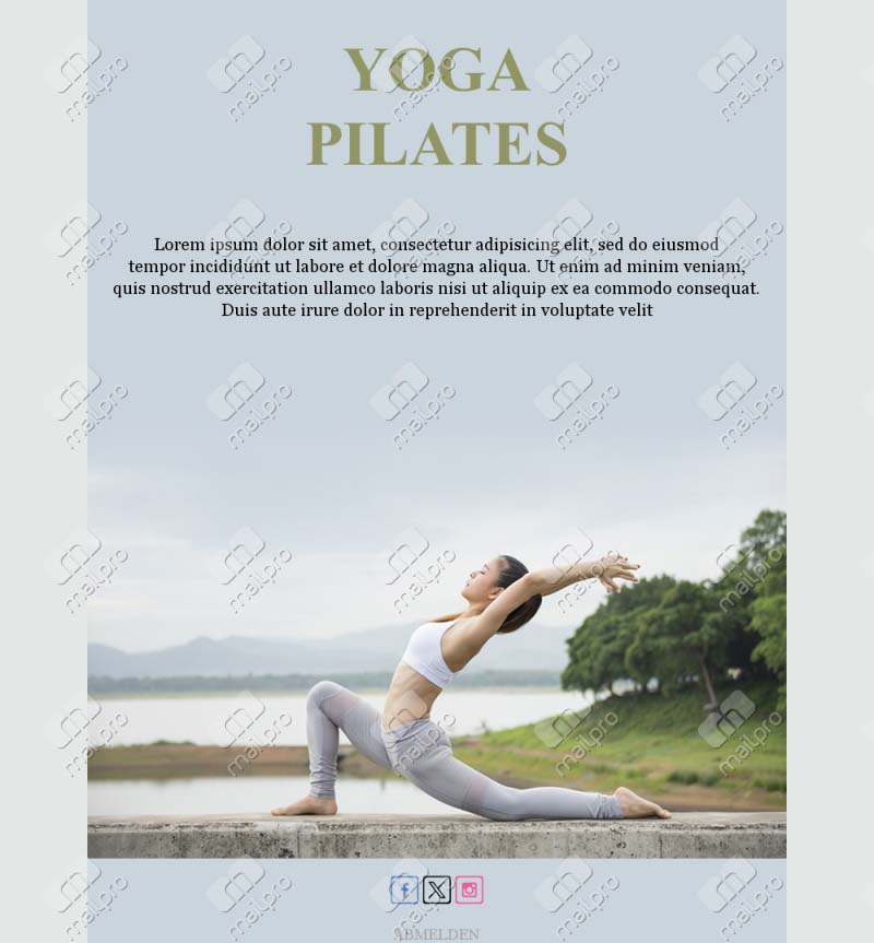 Template Email Inner Peace Yoga
