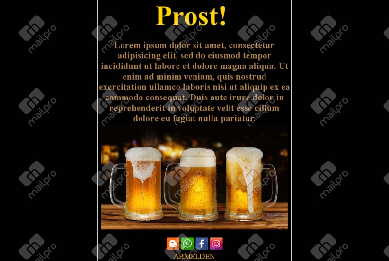 Kneipenabende Email Designs