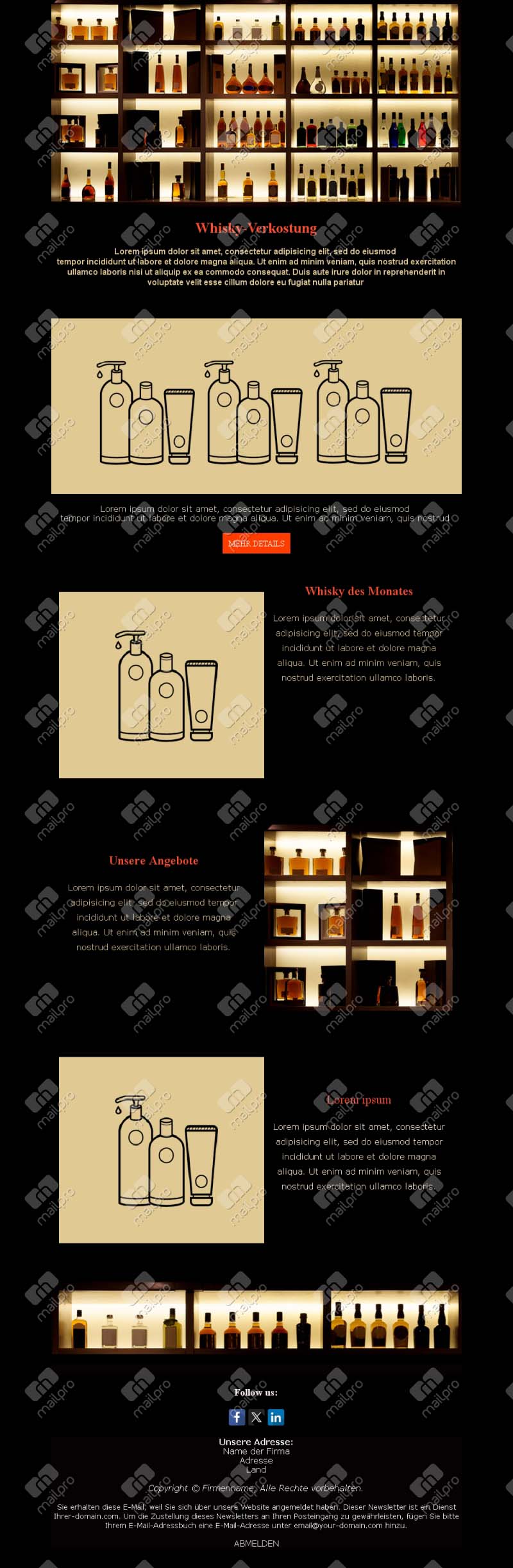 Bar Events Email Alerts