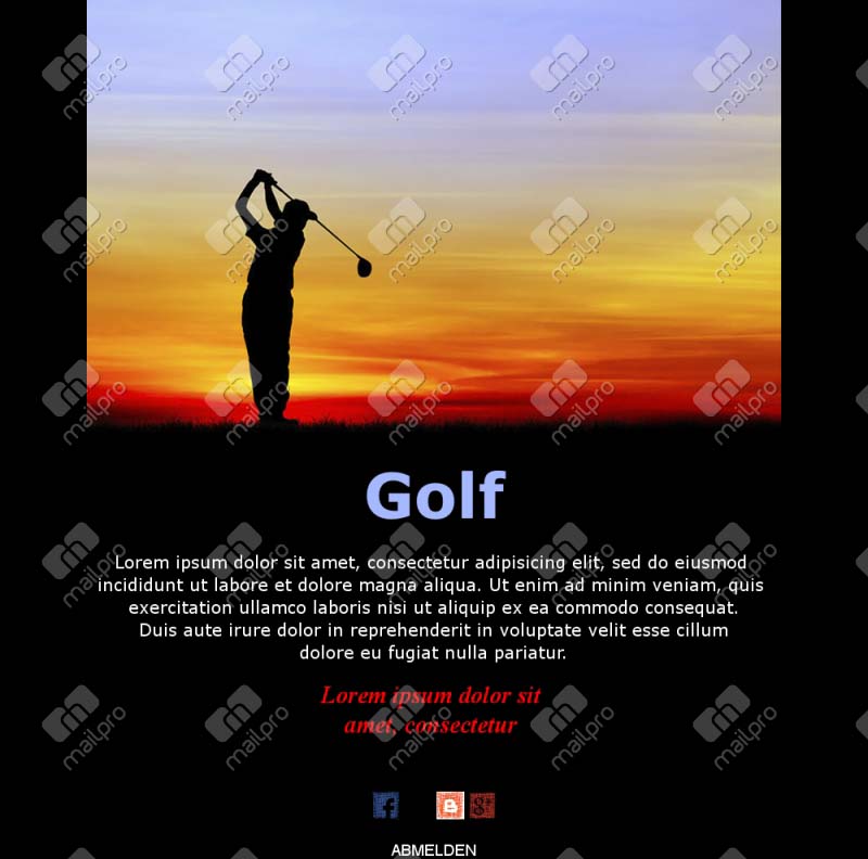 Golf Club Newsletter