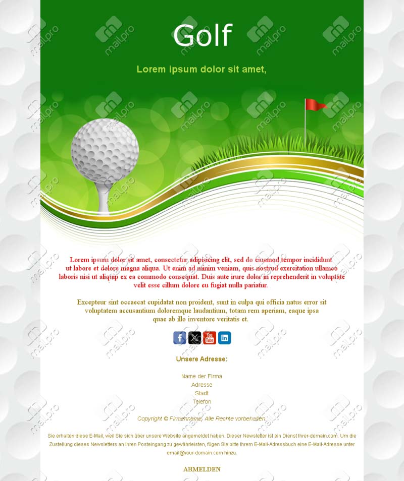 Golf-Event-Kampagne